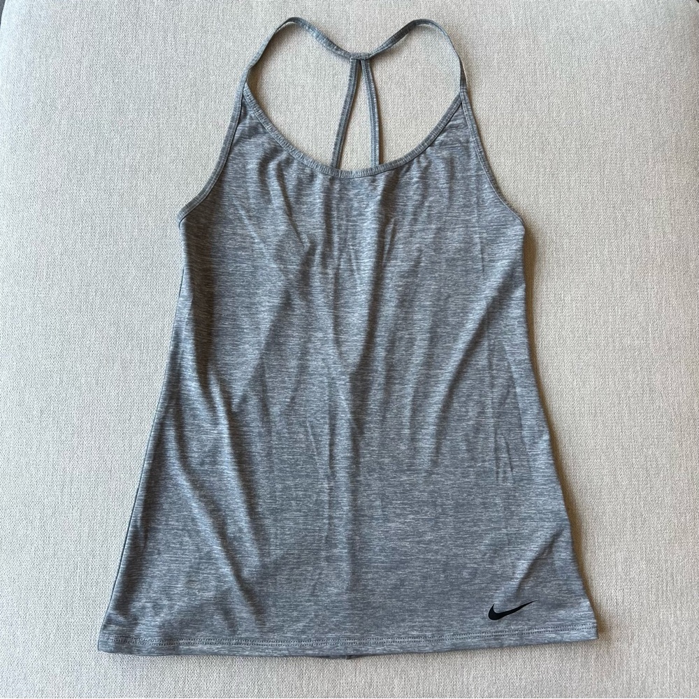Nike Dri Fit Gray Marled Athletic Tank